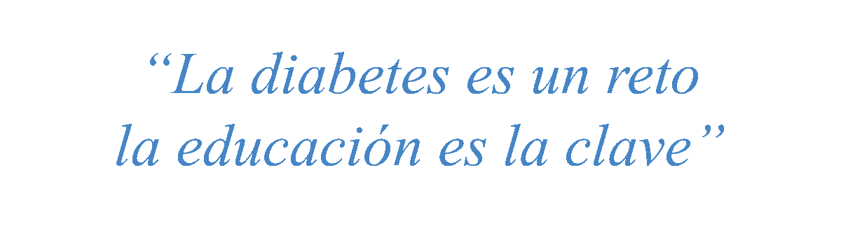 Slogan de la Fundación Pediátrica de Diabetes